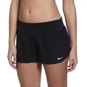 Nike Swim Board Shorts Women's Black Size XL Lined Active Swimwear NWT
